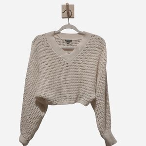 Target Women's Cream and Yellow Jumper